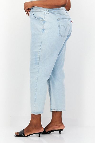Levi's Women Plus Size Washed Denim Jeans, Blue