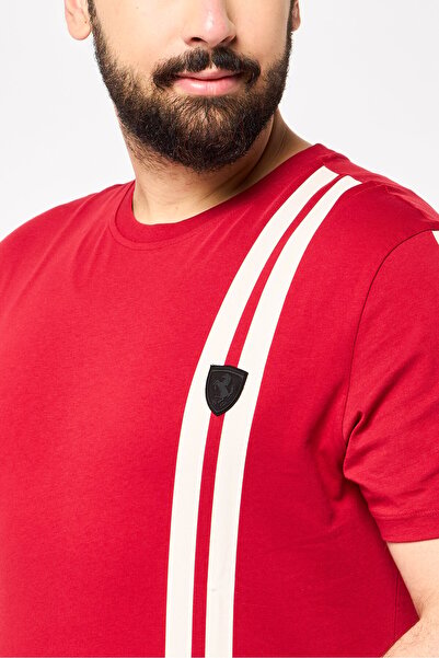 Scuderia Ferrari Men Sportswear Fit Short Sleeve Training T-Shirt, Red