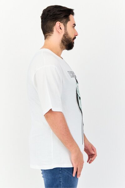 transformers Men Crew Neck Short Sleeves Graphic Print T-Shirt, White