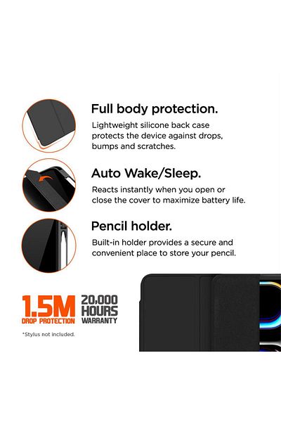 EIGER Case Storm 250m Stylus iPad Pro 13 (2024) Black
