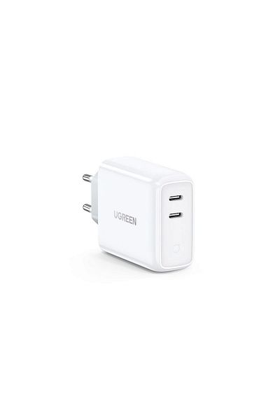Ugreen Quick Charger 36w, 2 X USB 5v/3a, White