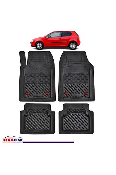 TEAMCAR ® Car Mats Tray Type Compatible With Volkswagen Golf5 Hatchback 3-door (2003–2009)