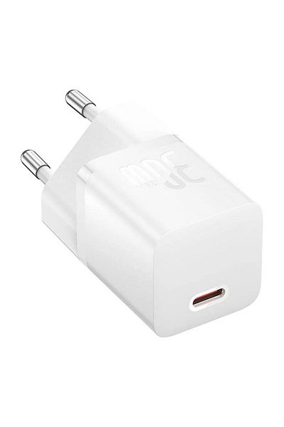 Baseus Incarcator Retea Gan5 Mini Fast Charger, Usb-c, 30w, Alb