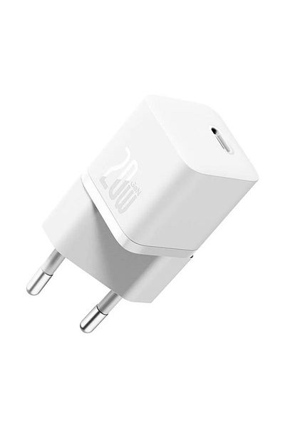 Baseus GaN5 Mini Fast Charger, USB-C, 20W, White
