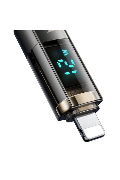 Mcdodo Cable USB to Lightning Display Auto Power Off, Fast Charging, 1.2m, Black