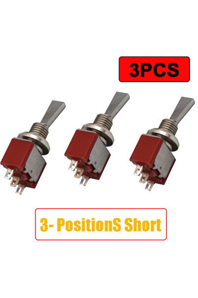 Choice8 3PCS 3 Pos SHORT FRSKY REPLACEMENT SWITCH AND SCREW NUTS PARTS FOR TA...