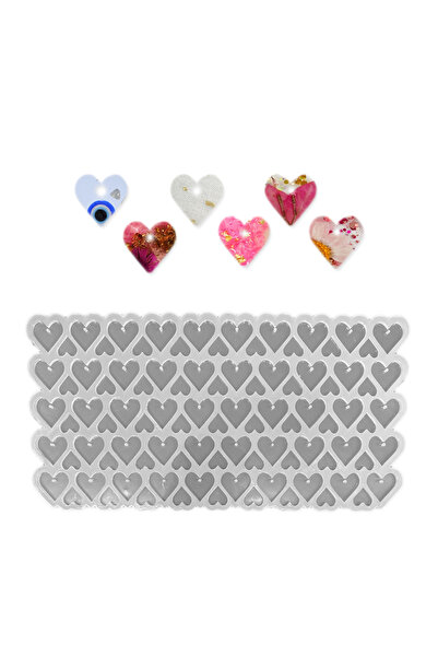 TT Tahtakale Toptancıları Epoksi Silikon Kalıp Çoklu Kalp Delikli Anahtarlık ...