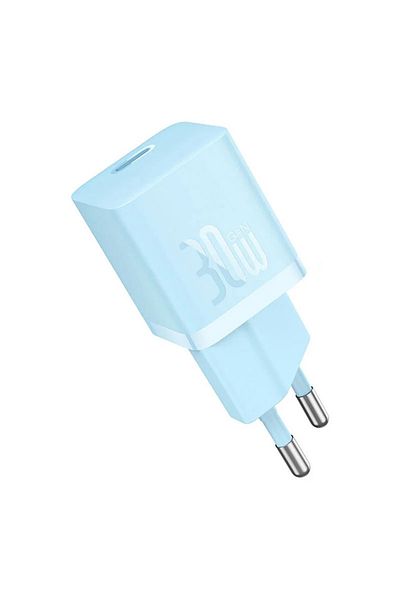 Baseus Incarcator Retea GaN5 Mini Fast Charger, USB-C, 30W, Albastru