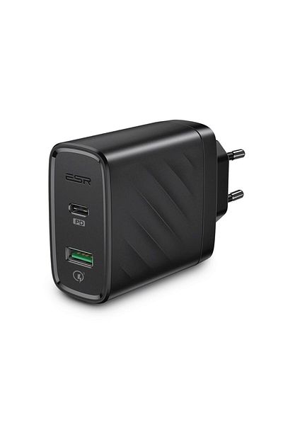 ESR Incarcator Retea Dual USB Travel Wall Charger Plug EU 36W Black