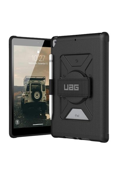 UAG Husa Metropolis Handstrap iPad 10.2 inch (7th, 8th Gen, 9th Gen) Black