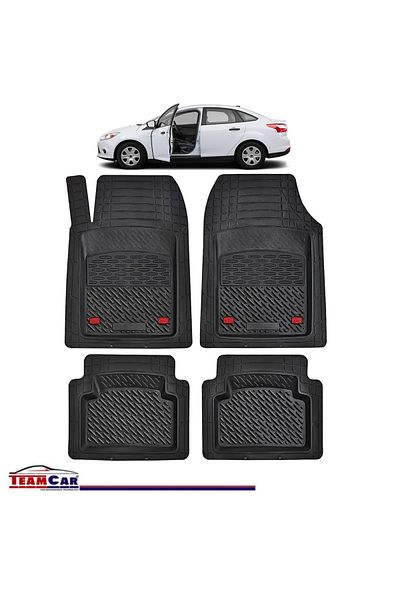 TEAMCAR ® Car Mats Tray Type Compatible With Ford Focus 3 Sedan 4-door (2011–2018)