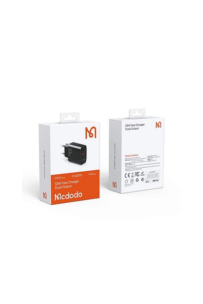 Mcdodo Incarcator Retea Dual USB PD+QC 33W Black