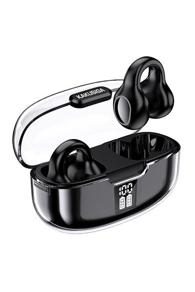 REDz Accessories Căști wireless cu clipsuri, KSC-1113, Bluetooth și TWS, autonomie de 5 ore, microfon, negru