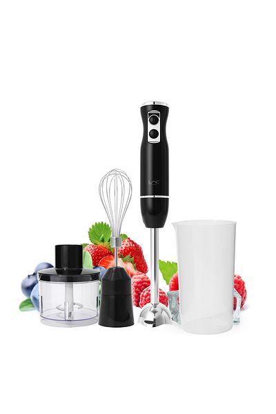 LAC LAICHY 4 In 1 Blender, 500w,2-speed with 500ml Food Chopper,600ml Container,for Smoothie Sauces Food Soups