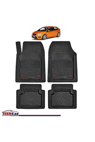 TEAMCAR ® Car Mats Tray Type Compatible With Ford Focus 2 Hatchback 3-door (2004–2011)