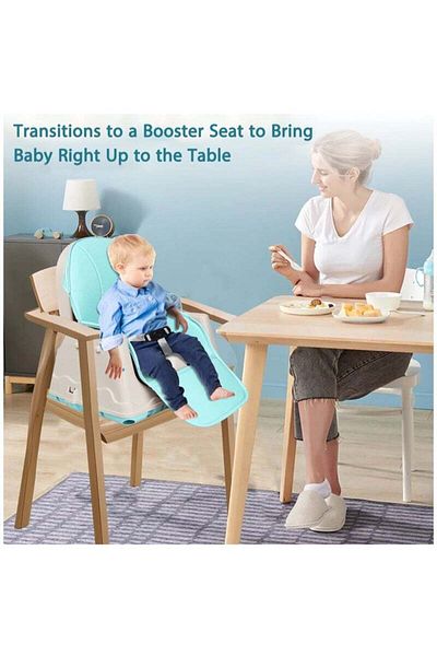 COOYA Portable Baby High Chair With Dining Tray, Adjustable Height, 95X64 X55cm, for 3+ Month