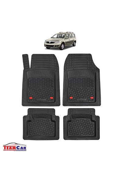 TEAMCAR Covorașe auto tip tavă compatibile cu Dacia Logan McV (2006–2013)