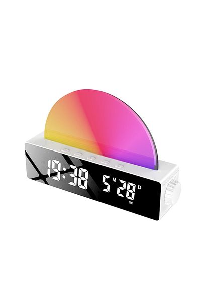 OEM Multifunctional Alarm Clock with Two Alarms, Wake-Up Light, and Sunrise/Sunset Simulation