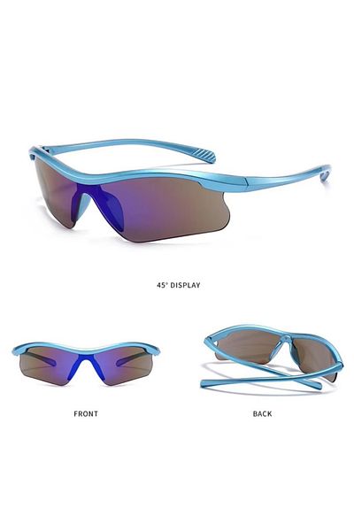 REDz Accessories Matrix Sunglasses, Windproof, Sports Lenses, UV400 Protection, Blue