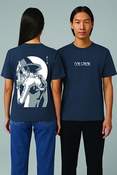 By Caspita Fashion Tricou Lenithra One Piece Luffy Anime cu spate imprimat un...