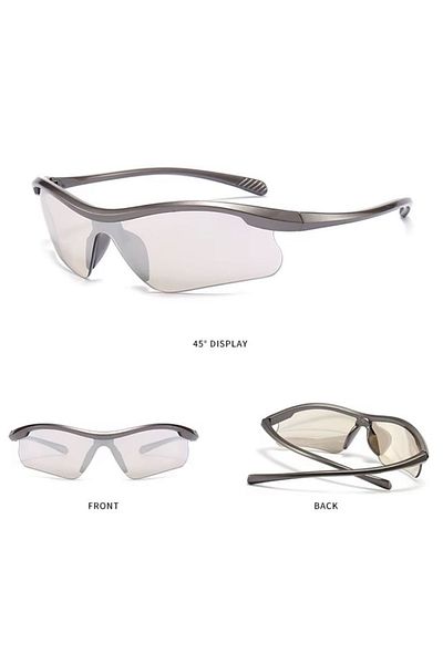 REDz Accessories Matrix Sunglasses, Windproof, Sports Lenses, UV400 Protection, Grey