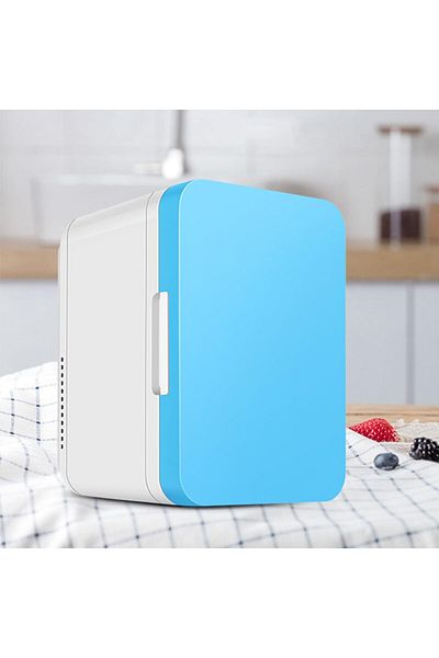 COOYA Small Fridge 8L, Mini Fridges Freezer, Cooler Heater Keep Warm Fresh for Car Home