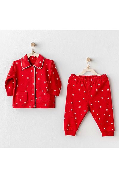 ALFA AKSESUAR 03 Happy Newyear Baby Pajama Set Red