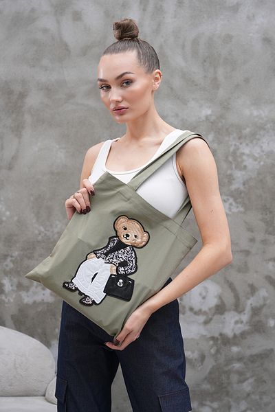 ETALON Design Teddy Bear Figured Cloth Bag – Young and Stylish Style