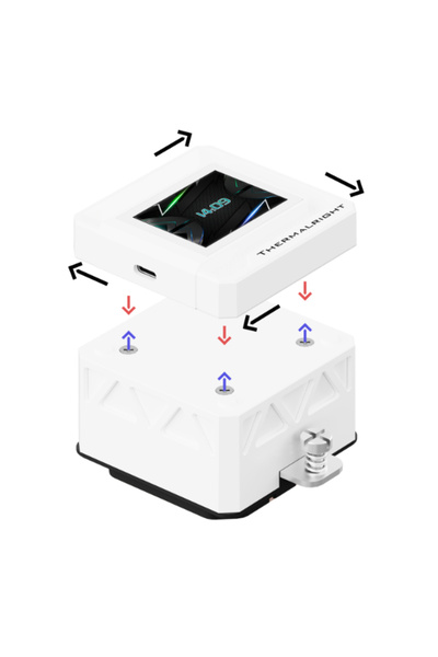 ThermalRight Frozen Warframe 360 SE With 2 inch screen Argb White