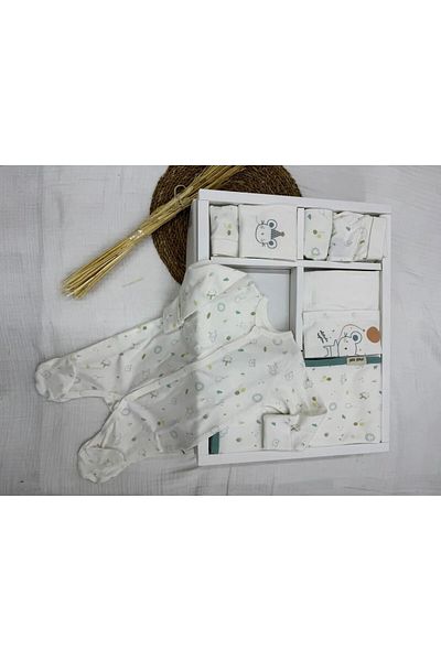 Moi Noi Newborn Hospital Release Set of 10 Summer Special Fabric Little Mouse Patterned Color Variations -2058-