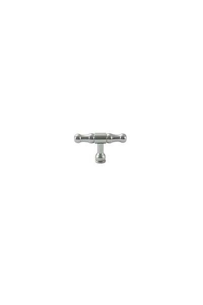 The Casius. Mâner decorativ pentru sertar sau dulap, design francez, lungime totală 5,7 cm - S, argintiu, The Casius