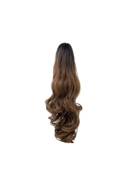The Casius. Hair Extension Ponytail, 60 cm, Brown Satin Ombre