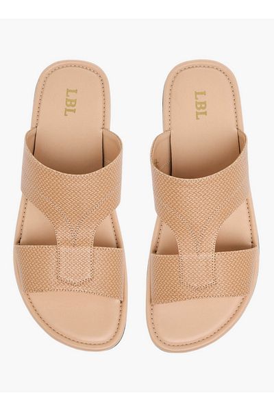 LBL by Shoexpress Men's Textured Slip-On Arabic Sandals
