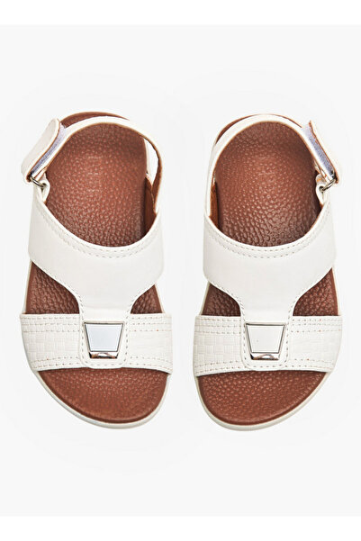 LBL by Shoexpress Boys Textured Arabic Sandals with Hook and Loop Closure