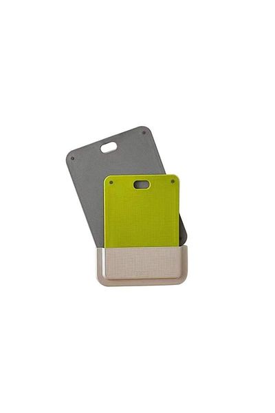 SIKS Set of 2 SIKS Plastic Choppers, 34x24cm, Small Chopper 27.5x20cm, Gray/Green