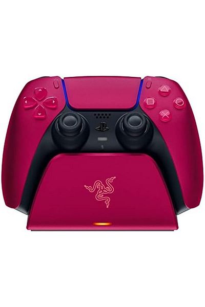 RAZER حامل شحن سريع من Razer لجهاز PlayStation 5 - أحمر كوزميك