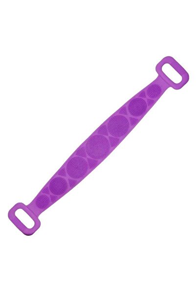 SIKS Bandă de igienă corporală 2 în 1, masaj și exfoliere, silicon, violet