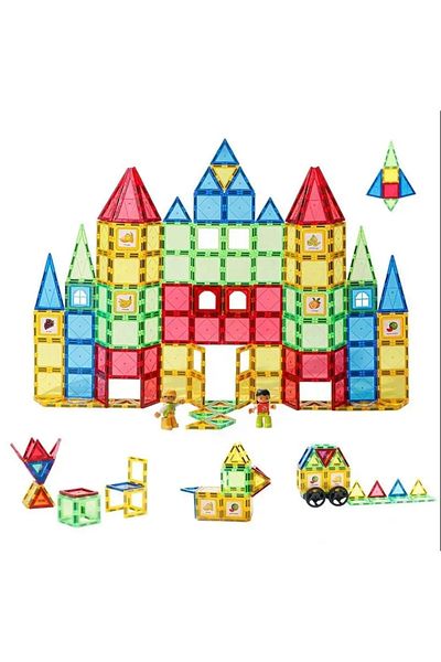 OEM 2D3D construction set made of magnetic boards, 101 pieces, educational game, gift for girls and boys