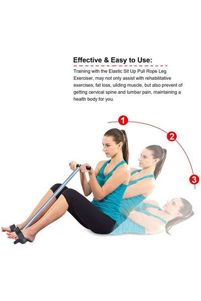 OEM Multifunctional elastic band for toning arms/abdomen/chest/legs Black