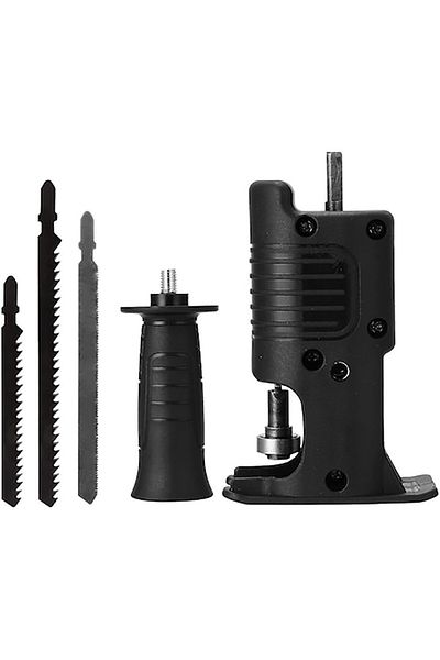 OEM Jigsaw or pendulum saw adapter, For electric drill, Includes an auxiliary handle,