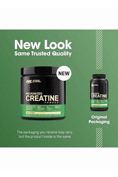 ON Optimum Nutrition مسحوق أحادي هيدرات الكرياتين المجهري - بدون نكهة، 300 جرام، 60 حصة