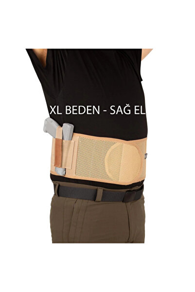 Polis Sepeti Fileli Korse Tabanca Kılıfı - Bej Renk