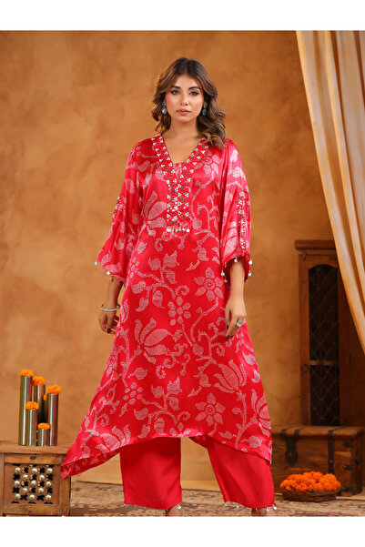 HashtagBe Rani Printed Kurti Set