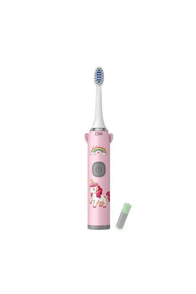 SIKS Electric Toothbrush For Children, 1 Intensity Level, Soft Bristles, Pink