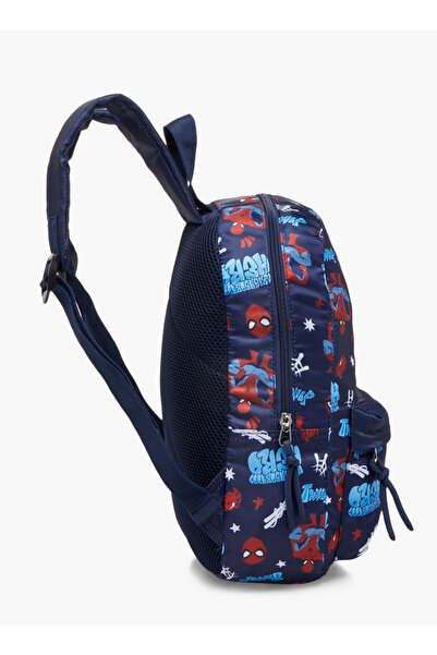 Marvel Boys Spider Man Print School Backpack with Adjustable Shoulder Straps and Zip Closure - 33x25x10 cm