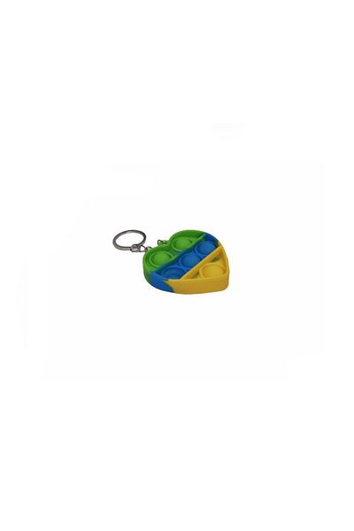 SIKS ® antistress toy keychain, heart shape, sensory toy for children and adults, multicolor