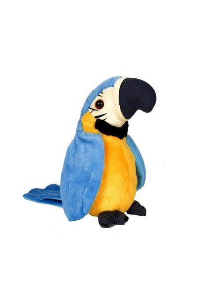 SIKS Talking SIKS® parrot, 20 cm, plush, blue