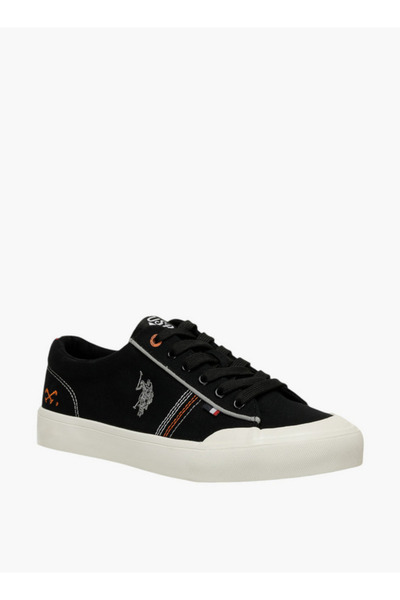 U.S. Polo Assn. Logo Print Lace-Up Canvas Sneakers