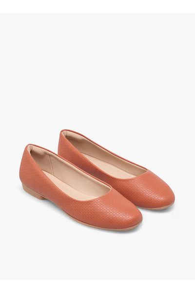 PICCADILLY Women's Textured Slip-On Ballerina Shoes