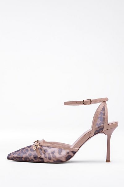 Tasarım Bellissima Women's Heeled Stiletto Front Buckle Ankle Belt Shoes